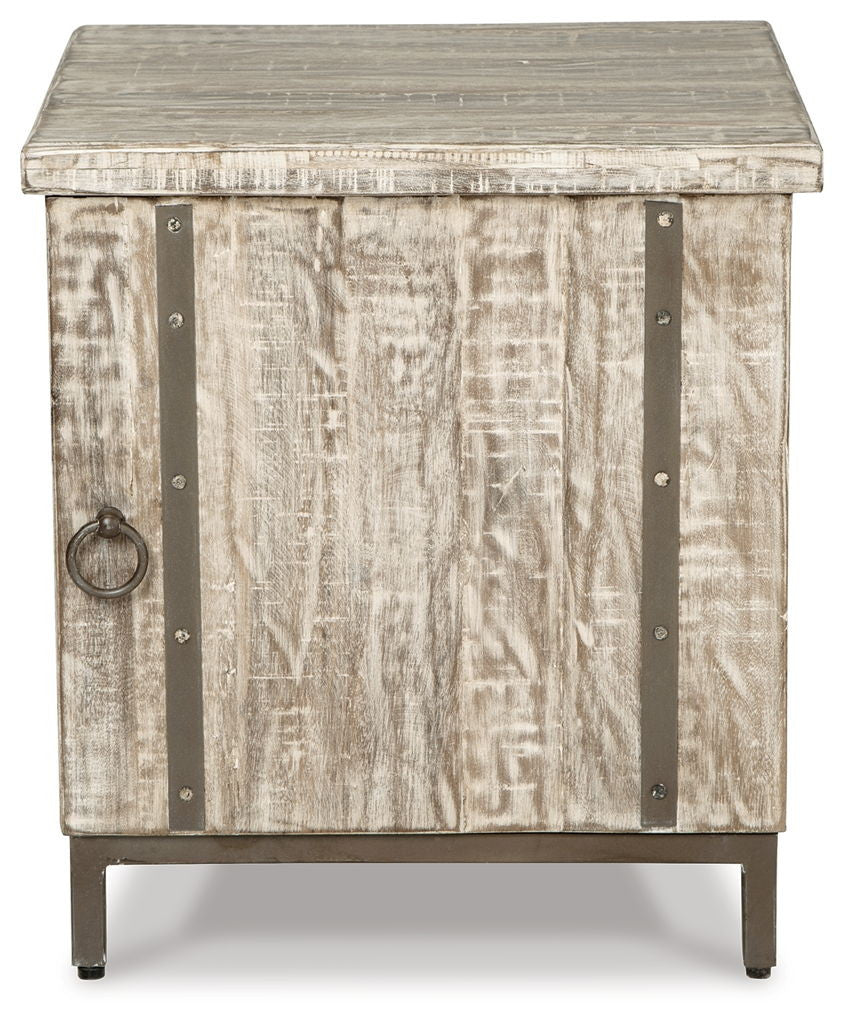 Laddford - Accent Cabinet - Shelf - Whitewash