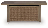 Laguna Heights - Rectangular Fire Pit Table - Beige