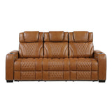 Apex - Power Double Reclining Sofa With Center Drop-Down Cup Holders, Power Headrests, Storage Arms With Cup Holders, Reading Lights, Wireless Charger, Air Massage And Heat, LED Lighting And Charging Ports
