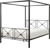 Glenda Black Metal X Shape Canopy