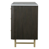 Clayten - Dresser - Marble Top & Espresso