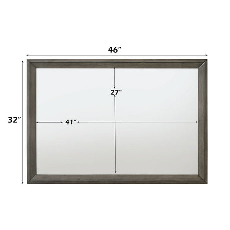 Escher - Mirror - Gray Oak