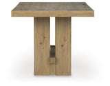 Lasinger - Rectangular Dining Room Counter Table - Light Brown