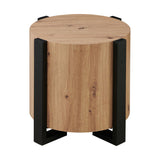 Darcie - Faux Wood Round Table