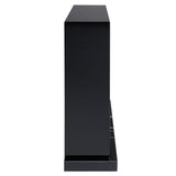 Drisana - Fireplace - Black Mirrored