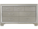 GIORGIA Champagne 63" Wide Dresser & Lighted Mirror
