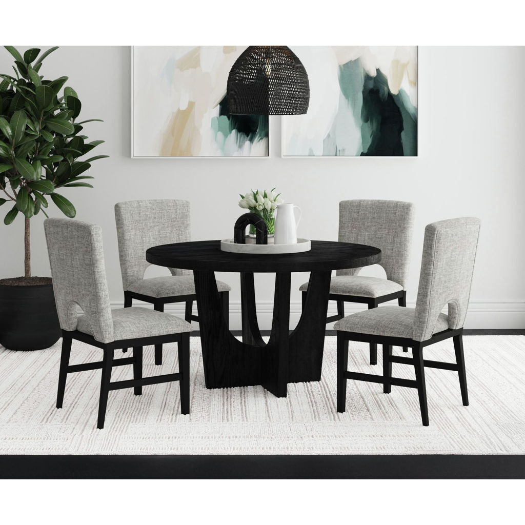 Oregon - 5 Piece Standard Height Dining Set (Round Table And Four Chairs)