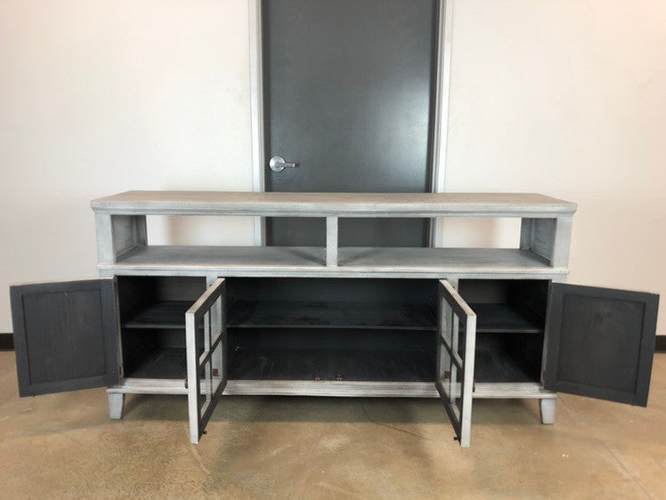 ROCKWALL Gray 72” Wide x 36" Height TV Stand