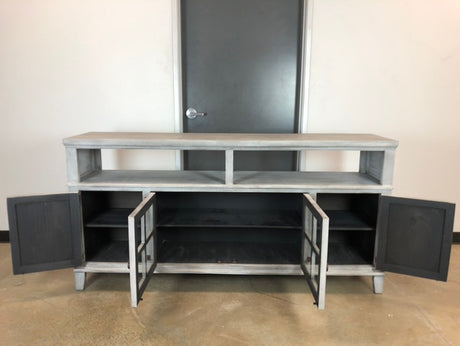 ROCKWALL Gray 72” Wide x 36" Height TV Stand