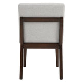 Edwyn - Side Chair (Set of 2) - Gray Fabric & Brown