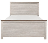 Elijah 4-PC Antique White & Brown Bedroom Set