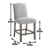 Grayson - Counter Height Set With White Top Table