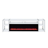 Midway - 80" TV Console With Firelight - White