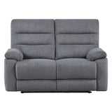 Cozy - Manual Recliner Loveseat - Gray