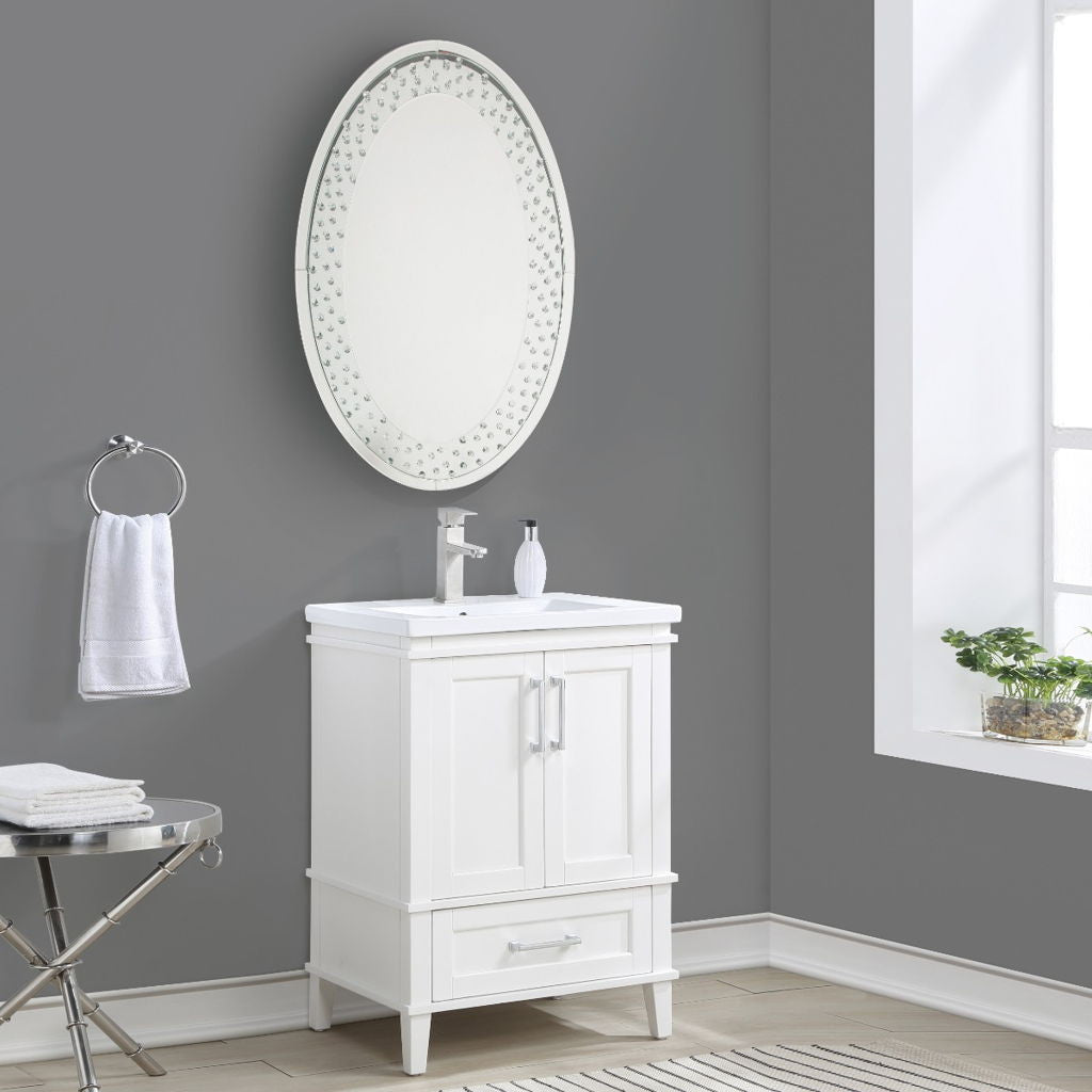 Nysa - Accent Decor - Mirrored & Faux Crystals