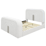 Shelyn - Bed With LED, TV Cabinet, Fireplace & Bluetooth