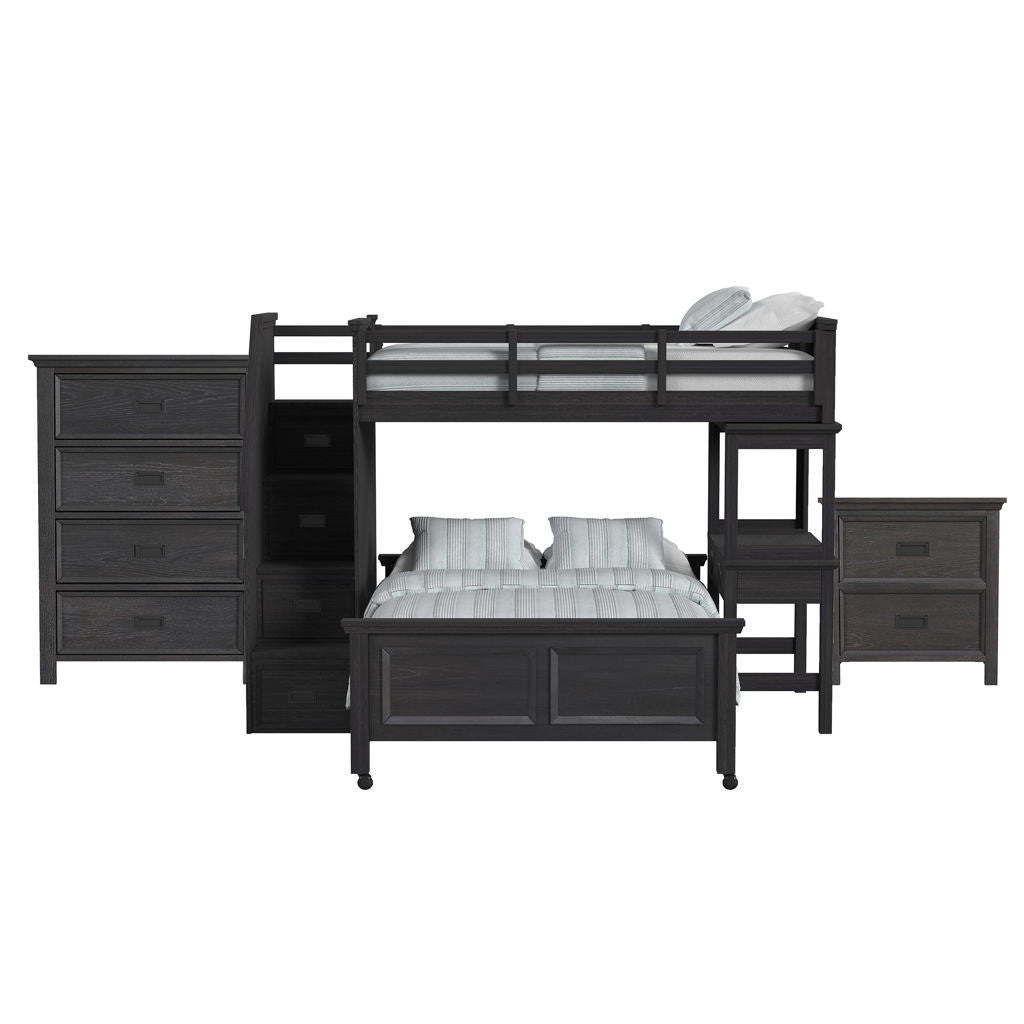 Hampton Kids - Loft With Staircase And Desk With Speaker Bedroom Set