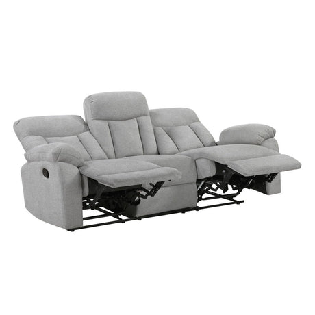 Jules - Double Reclining Sofa - Gray