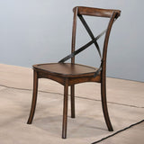 Kaelyn - Side Chair (Set of 2) - Dark Oak & Black Metal