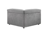 Alwin - Modular Wedge - Dark Gray Fabric