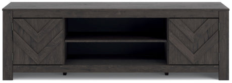 Cayboni - LG TV Stand With Fireplace Option