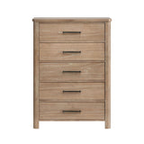 Anika - 5 Drawer Chest - Natural / Brown