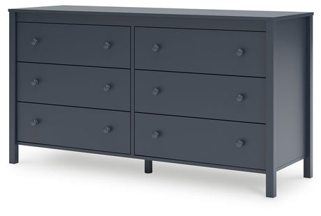 Simmenfort - Six Drawer Dresser - Navy Blue