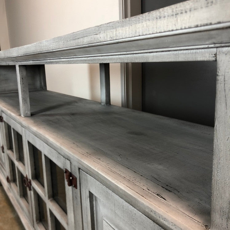 ROCKWALL Gray 72” Wide x 36" Height TV Stand