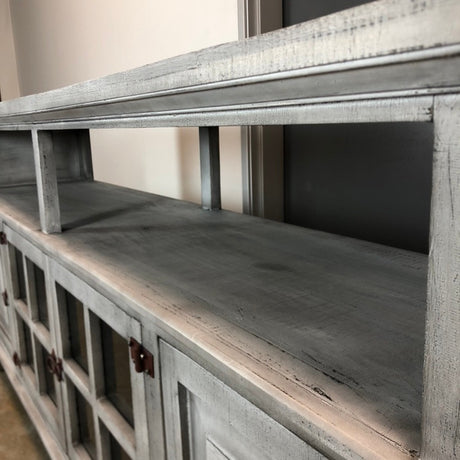ROCKWALL Gray 72” Wide x 36" Height TV Stand