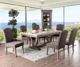 ADDISON 7 Piece Marble Dining Set