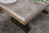 ADDISON 7 Piece Marble Dining Set