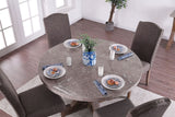 ADDISON Round Marble 5 Piece Dining Set