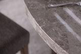 ADDISON Round Marble 5 Piece Dining Set
