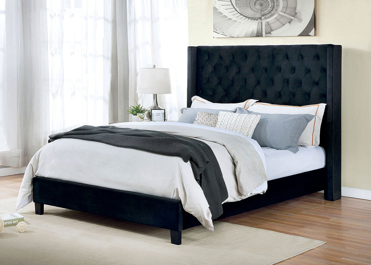 ADITA Black Platform Bed