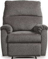 AKMAN Gray 35" Wide x 41" Height Wide Recliner