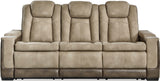 ALAMOS Brown Power Reclining Sofa & Loveseat