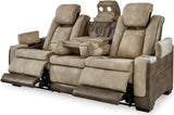 ALAMOS Brown Power Reclining Sofa & Loveseat