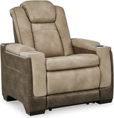 ALAMOS Brown Power Reclining Sofa & Loveseat