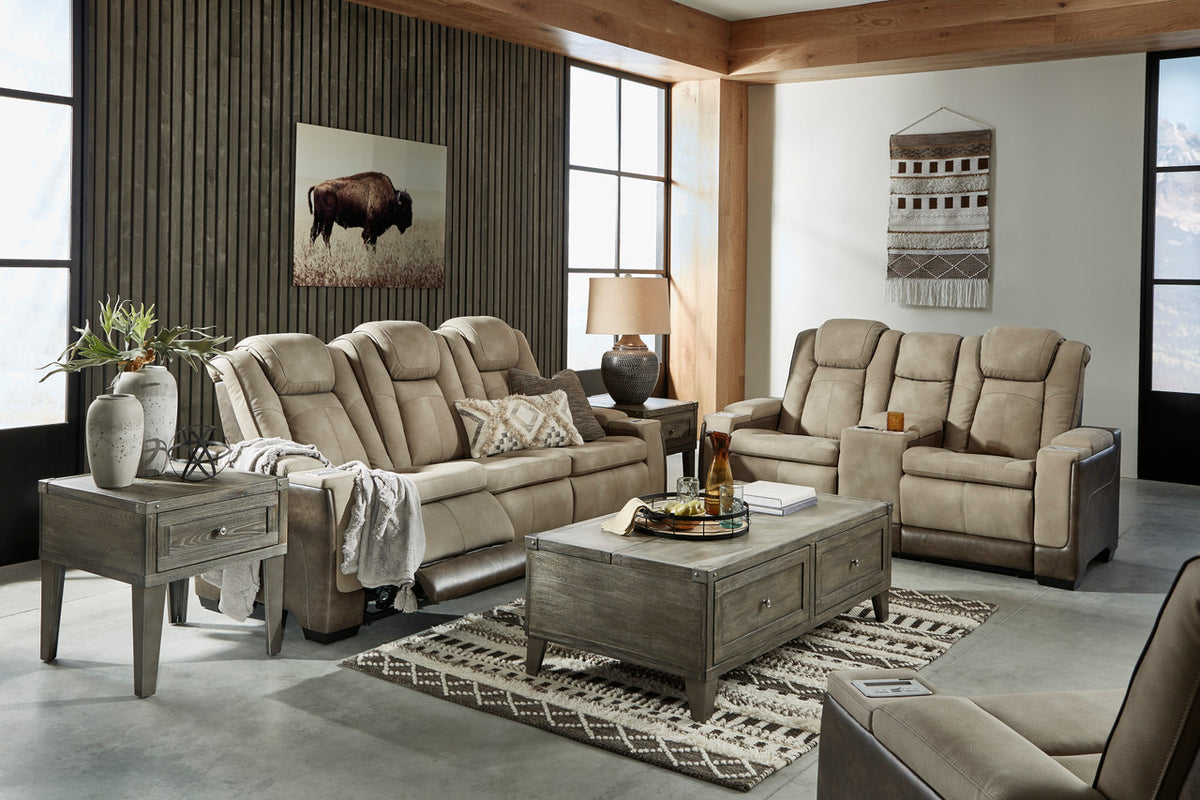 ALAMOS Brown Micro Suede 39" Wide Power Recliner Chair