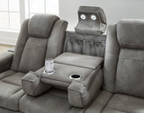 ALAMOS Gray Power Reclining Sofa & Loveseat