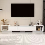 ALANZA White 106" Wide x 15" Height TV Stand (RTA)