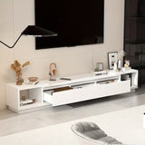 ALANZA White 106" Wide x 15" Height TV Stand (RTA)