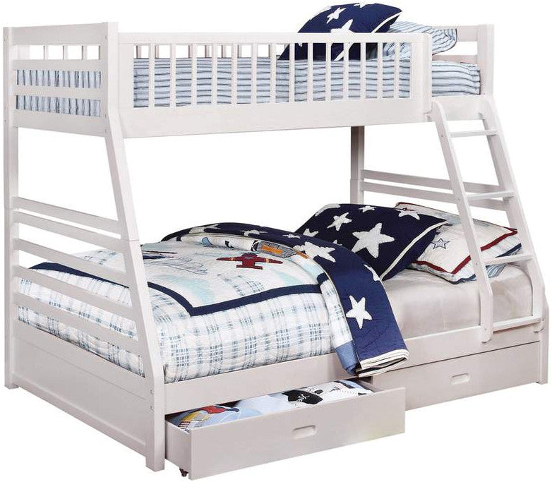 ALDO White Storage Bunk Bed