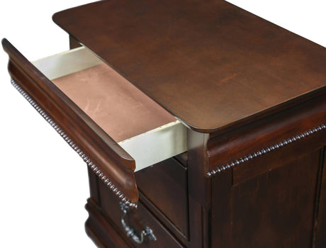 ALLONDRA Cherry 26" Wide Nightstand with Hidden Drawer