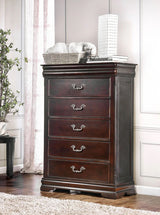 ALLONDRA Cherry 38" Wide Chest with Hidden Drawer