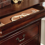 ALLONDRA Cherry 63" Wide Dresser & Mirror