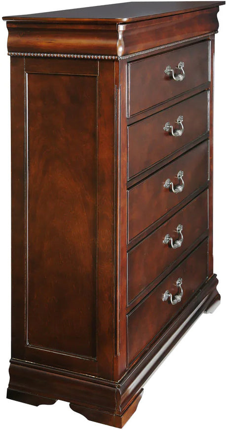 ALLONDRA Cherry 38" Wide Chest with Hidden Drawer