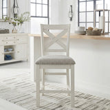 ALPINE White 20" Wide Counter Height Chair