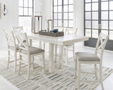 ALPINE White 7 Piece Counter Height Set