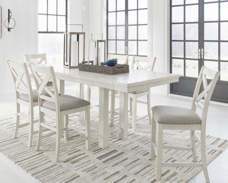 ALPINE White 20" Wide Counter Height Chair